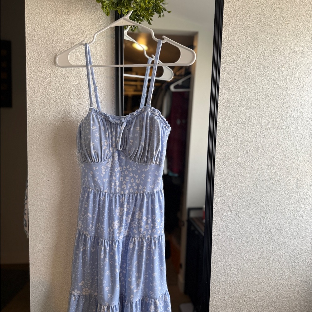 Light Blue Floral Dress